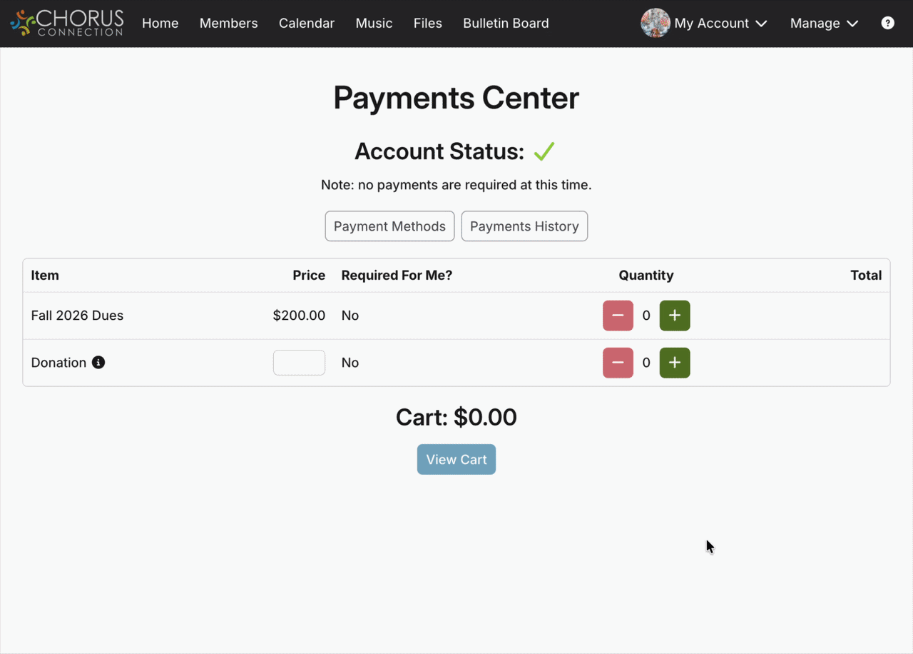 Demo of a user covering buyer fees