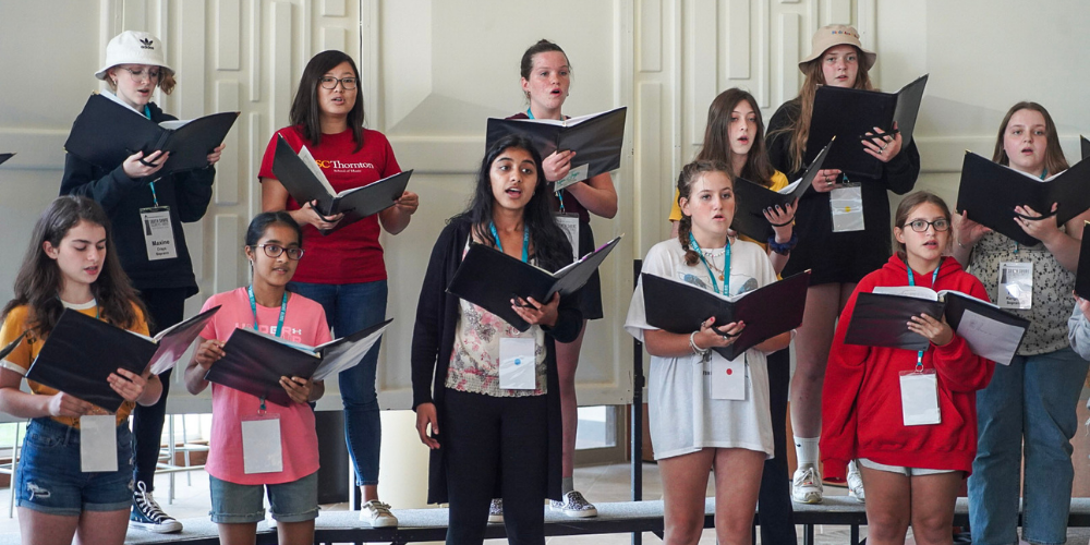 The South Shore Children's Chorus rehearsing 2