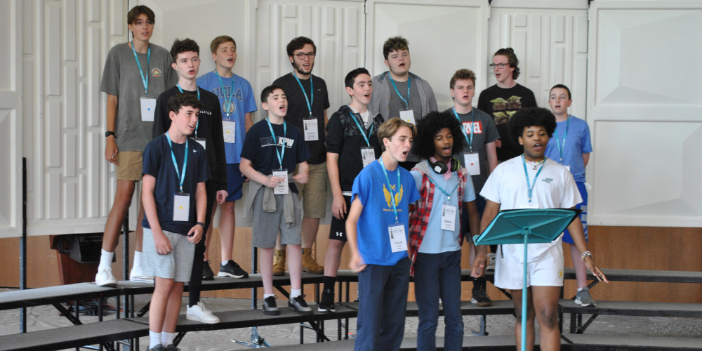 The South Shore Children's Chorus rehearsing 