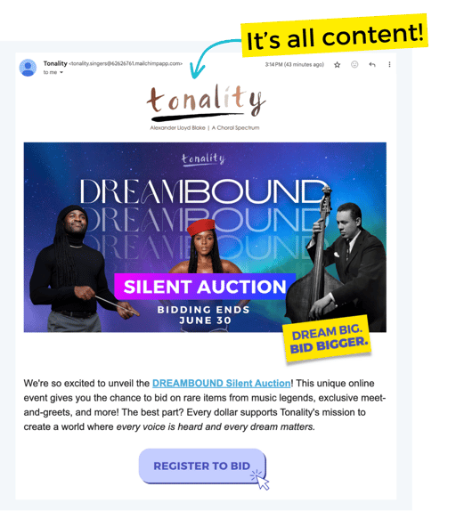 Tonality Email Content Sample