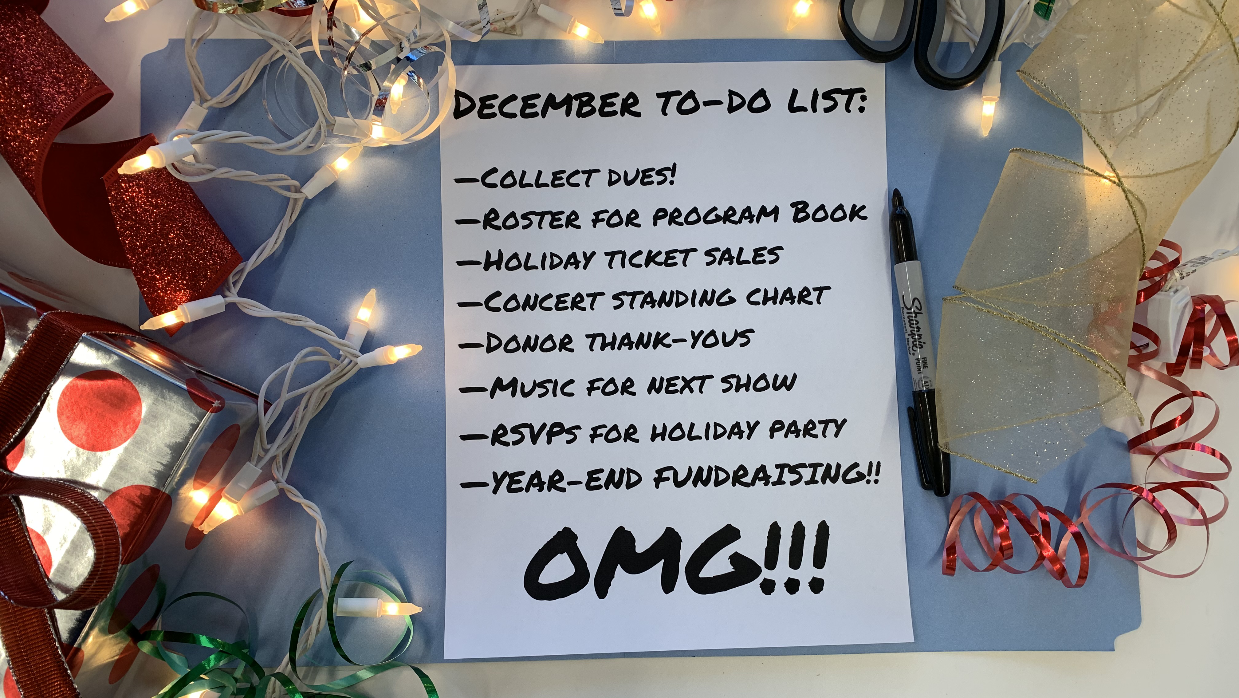 december to do list for choirs