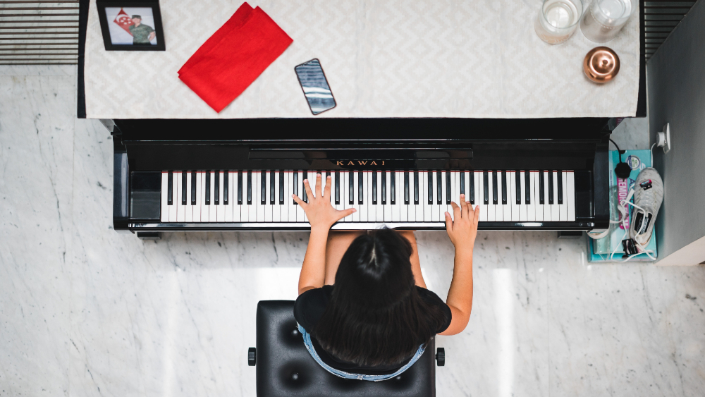 practice piano at home